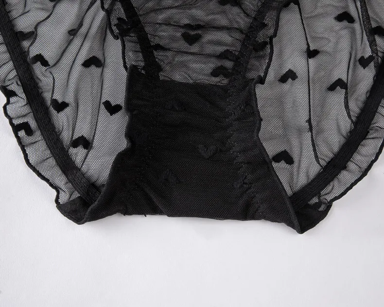 High Quality Sexy Bra Lingerie Set Cute Heart Pattern Erotic Lace Ladies Underwear