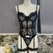 Sexy Transparent Eyelash Lace Underwear Set Wholesale Fishbone Shaping Lingerie