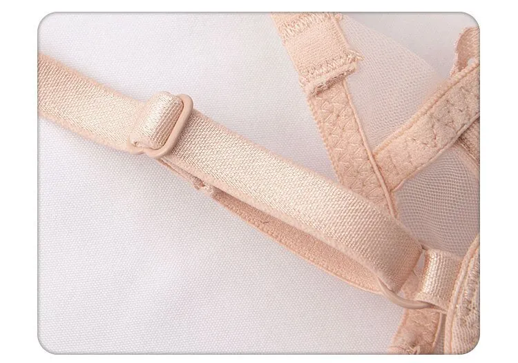 French Smooth Anti-Sagging Lace Trim Sexy Breathable Gathering for Women Soft Bra Ultra-Thin Set Sexy Underwear Lingerie