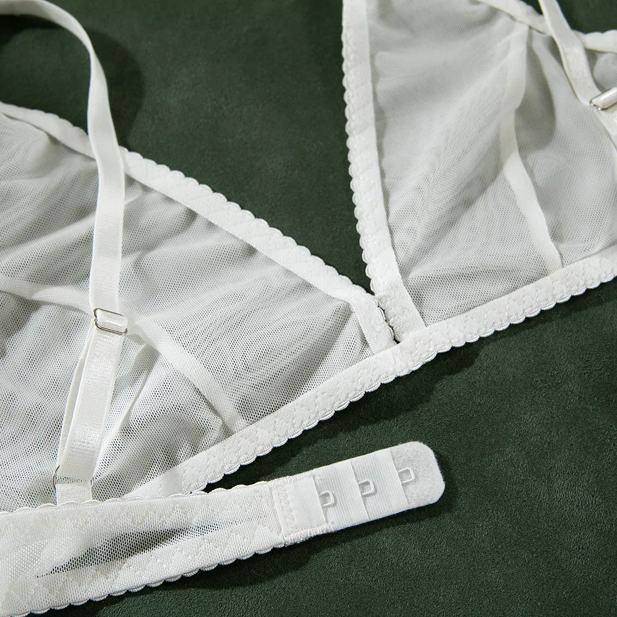 Wholesale Solid Color Ultra-Thin Underwear Set Sexy Non-Wired 2PCS Women Lingerie