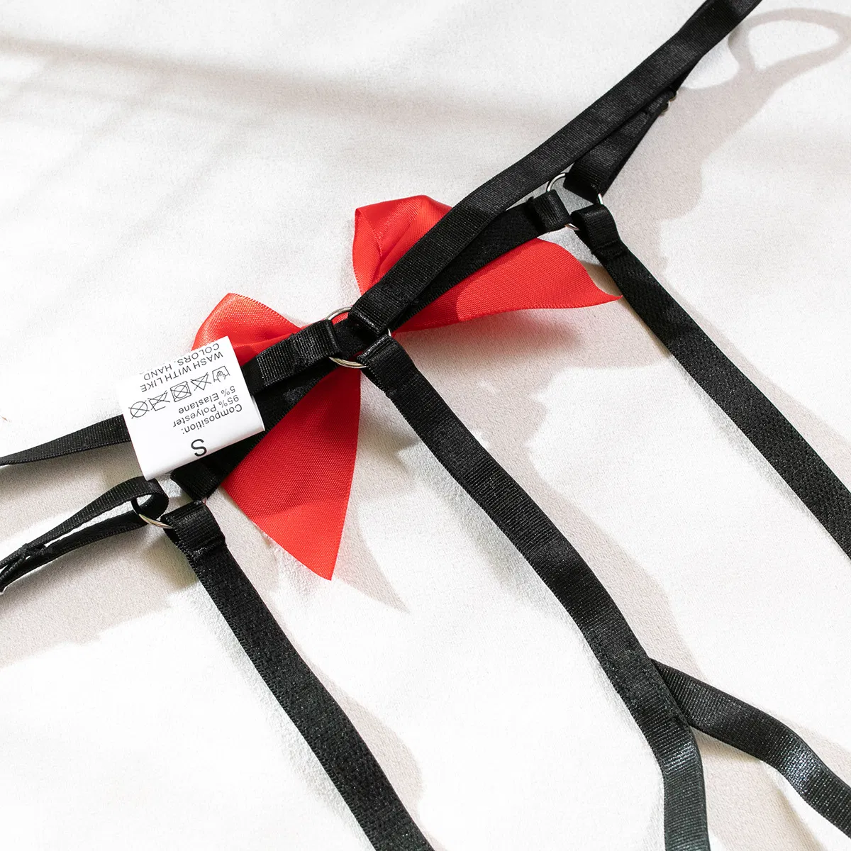 Wholesale New Woman Bra Panty Set Sexy Bow Hollow out Bondage Open Lingerie