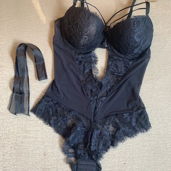 Wholesale Sexy French Bow Transparent Lace Lingerie Factory Directly Women Bodysuit