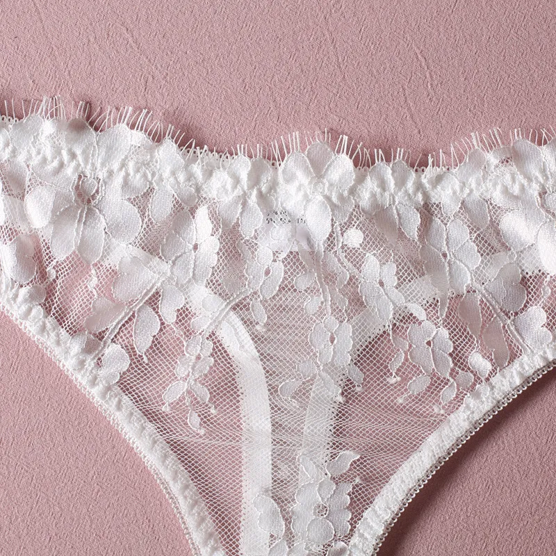 Sexy Fish Bone Embroidery Lace Underwear Wholesale Woman's Lingerie