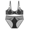 Sexy Women Lace Underwear Hot Girl Mesh Transparent Hollow Bra Set