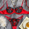 French Ultra-Thin Embroidered Hollow out See-Through Mesh Underwear Set Bra Sexy Lingerie