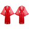 Sexy Long Sleeve Transparent Women Pajamas Sleepwear Wholesale Lace Deep V Bath Robe