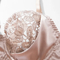 Wholesale Apricot Bandage See-Through Underwear Set for Woman Sexy Flower Embroidery Lingerie