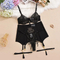 Wholesale Transparent Embroidery Underwear Set for Woman Sexy Gold Thread Black Lace Lingerie