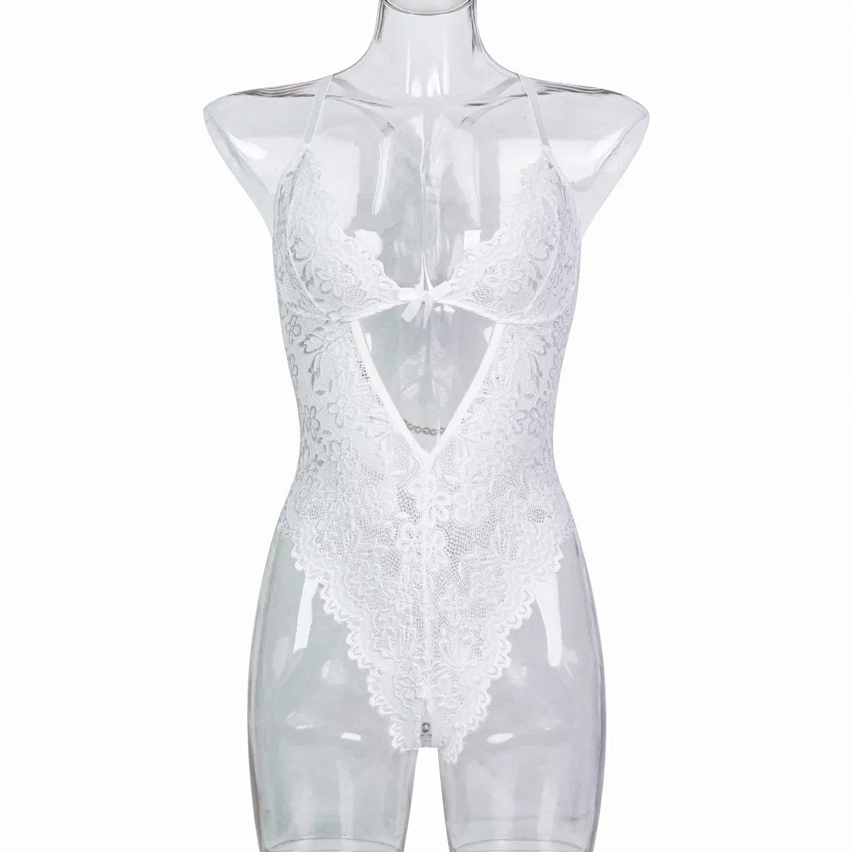 Wholesale Hollow out V-Neck Woman Underwear Set Sexy Embroidery Lace Suspender Lingerie