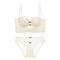 New French Style U-Shaped Embroidery Lace Seduction for Women Soft Bra Breathable Ultra-Thin Set Sexy Underwear Lingerie
