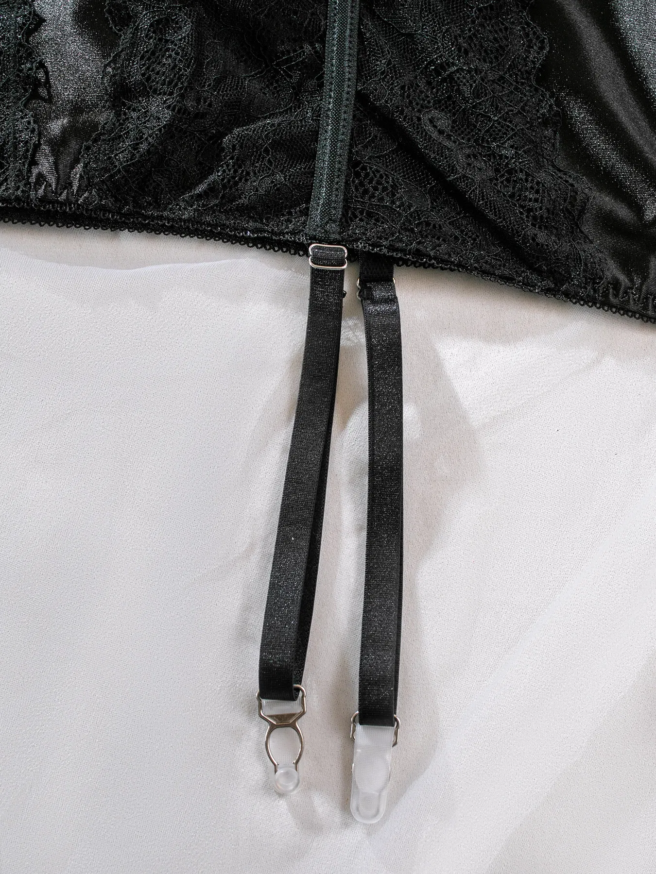 Wholesale See Through Mesh Strapless One Piece Underwear Set Sexy Lace Patchwork Lingerie