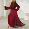 Wholesale Lace Satin Sleepwear Sexy Mesh Embroidery Patchwork Transparent Women's Robe