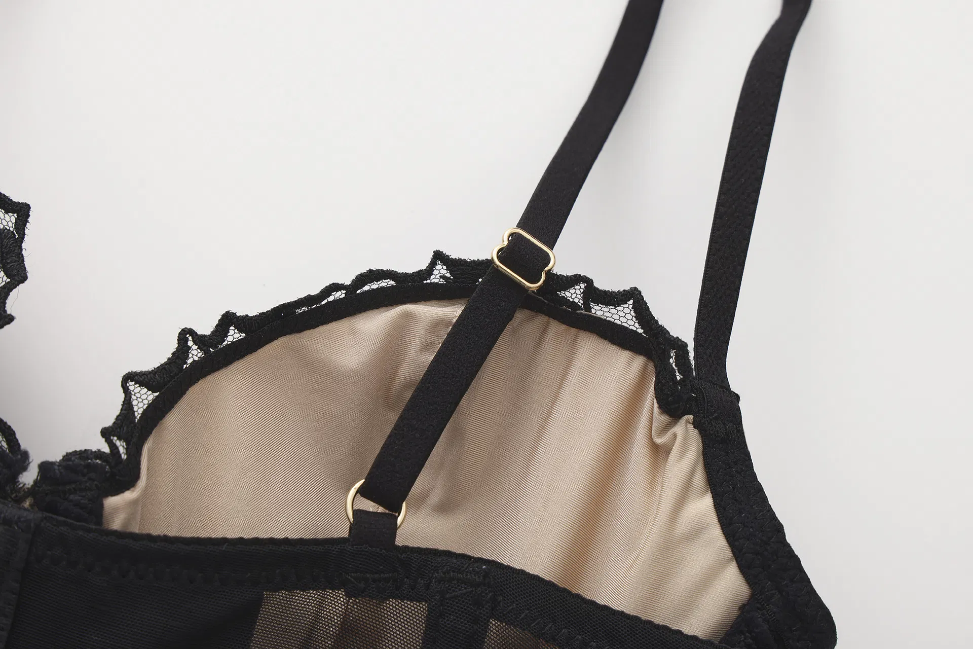 Wholesale New Style Rose Fishbone for Women Bra Set Sexy Underwear Lingerie