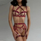 Wholesale Erotic Hollow out Transparent Underwear Set for Woman Sexy Heart-Shaped Lingerie