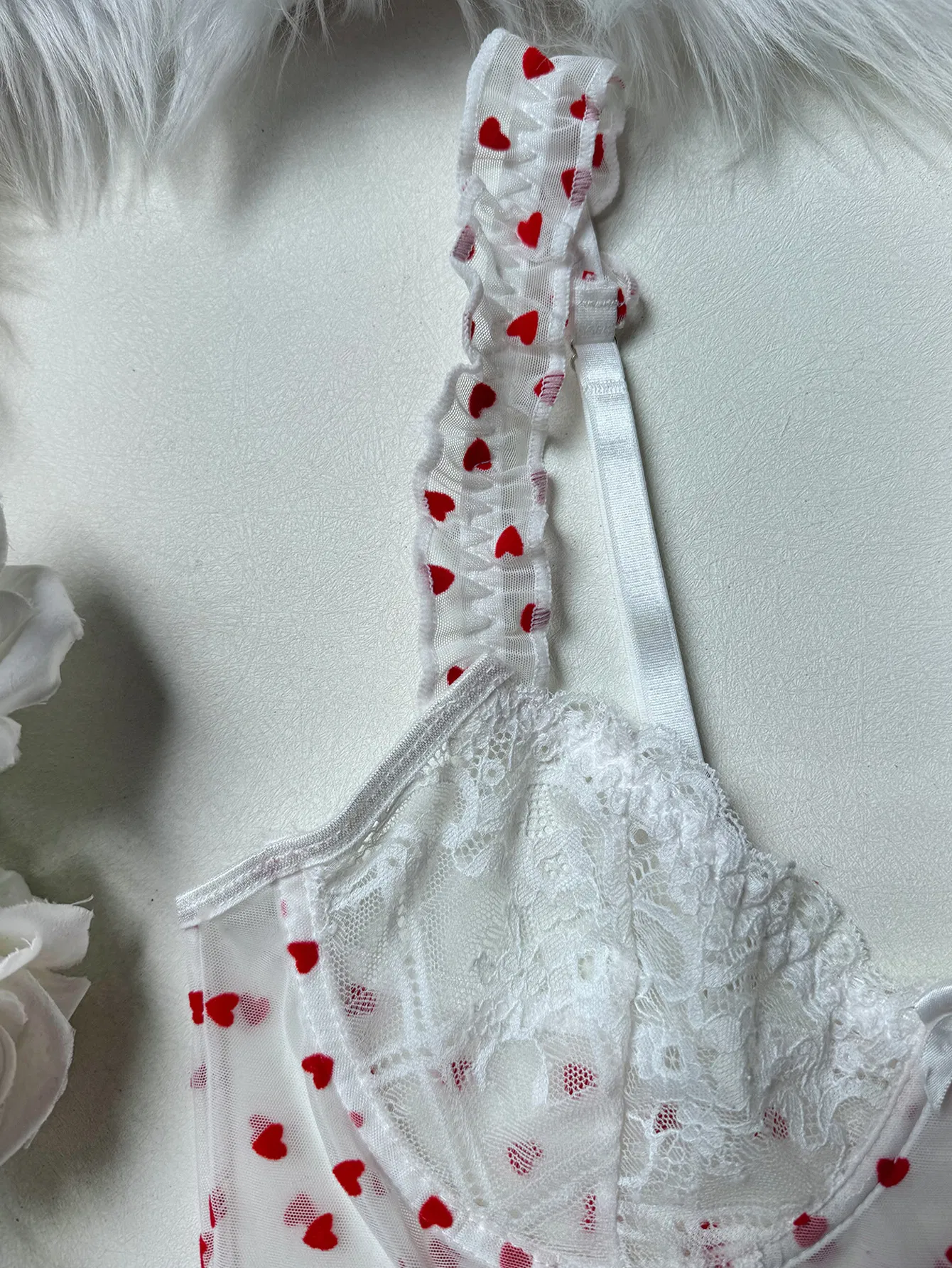 Wholesale Transparent Mesh Underwear Set for Woman Sexy Ultral-Thin Embroidery Lace Lingerie