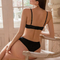 Wholesale Mesh Gathering Romantic Briefs Breathable for Women Soft Bra Breathable Ultra-Thin Set Sexy Underwear Lingerie