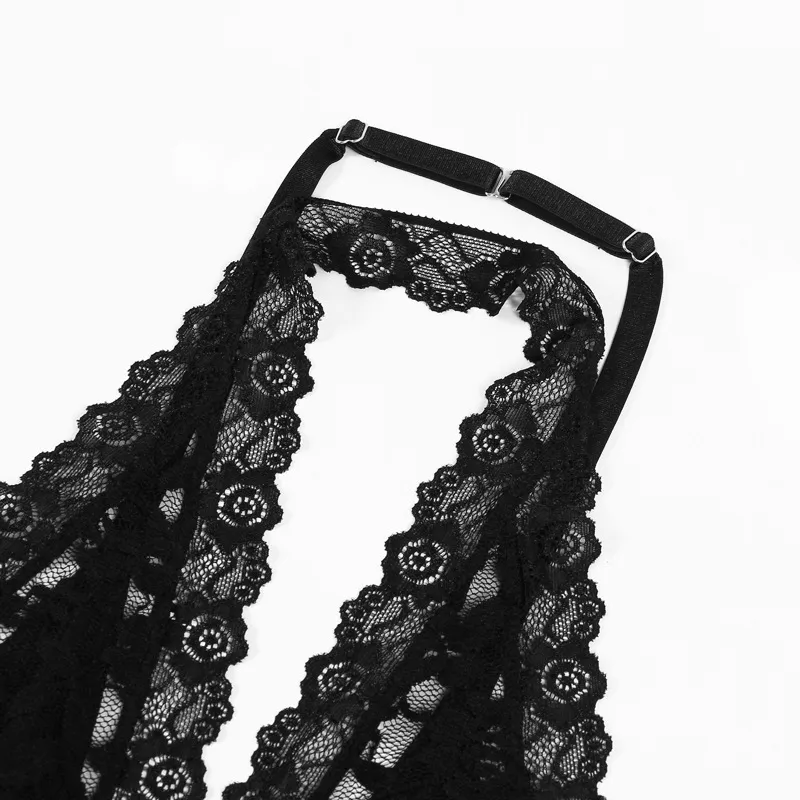 New Fashionable Embroidery Lace Hanging Neck Bra Set Hot Sleeveless Woman Lingerie