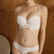 2025 New Wholesale French Anti-Sagging Breathable Lace Trim Gathering for Women Soft Bra Ultra-Thin Set Sexy Underwear Lingerie