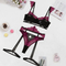 Sexy Flower Embroidered Eyelashes Lace Underwear Set Wholesale See Through Lingerie