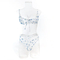Wholesale Floral Print See Through Mesh Underwear Set New Luxury Ultra-Thin 2PCS Lingerie