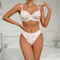 Sexy Ultra-Thin Transparent Mesh 2 PCS Bra and Panty Set New Style Wholesale Woman's Lingerie