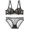 2025 Hot Sell Sexy Woman Ultra-Thin Embroidery Lace Trim Sexy Breathable Bra Set Underwear Lingerie