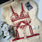 Wholesale Heart-Shaped Embroidery Woman Underwear Set New Erotic Transparent Lingerie