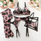 New Design Leopard Print Bra Set with Stockings Wholesale Sexy Transparent Mesh Woman Lingerie