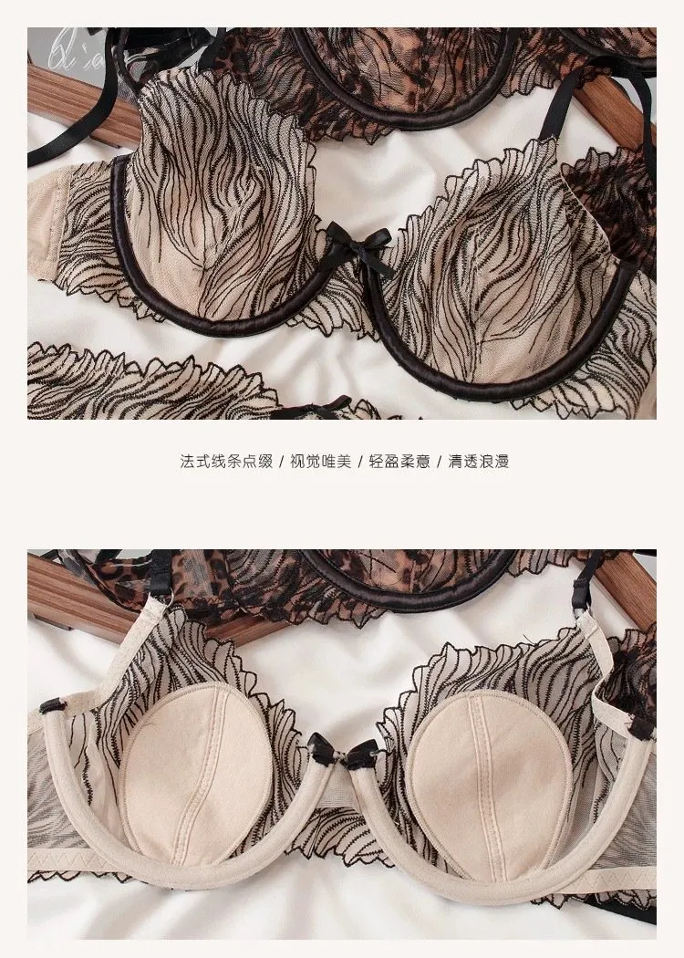 Custom Womens Clothing Fashion Embroidery Bra Set Underwear Sexy Supplier Bra Woman Lingerie