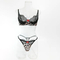 Sexy Leopard Print Ultra-Thin Bra and Thong Set Wholesale Transparent Woman Lingerie