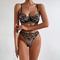 Hot Selling Embroidered Ultra-Thin Underwear Set Sexy See Through Woman Lingerie
