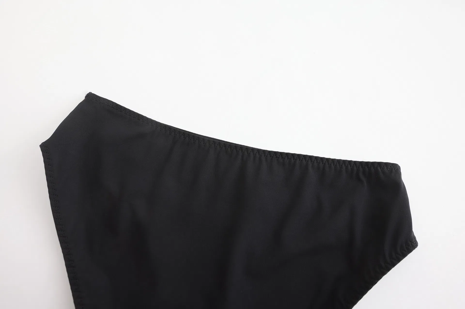French Solid Color Ultra-Thin Strapless Smooth Seamless One-Shoulder Bra Set Sexy Underwear Lingerie
