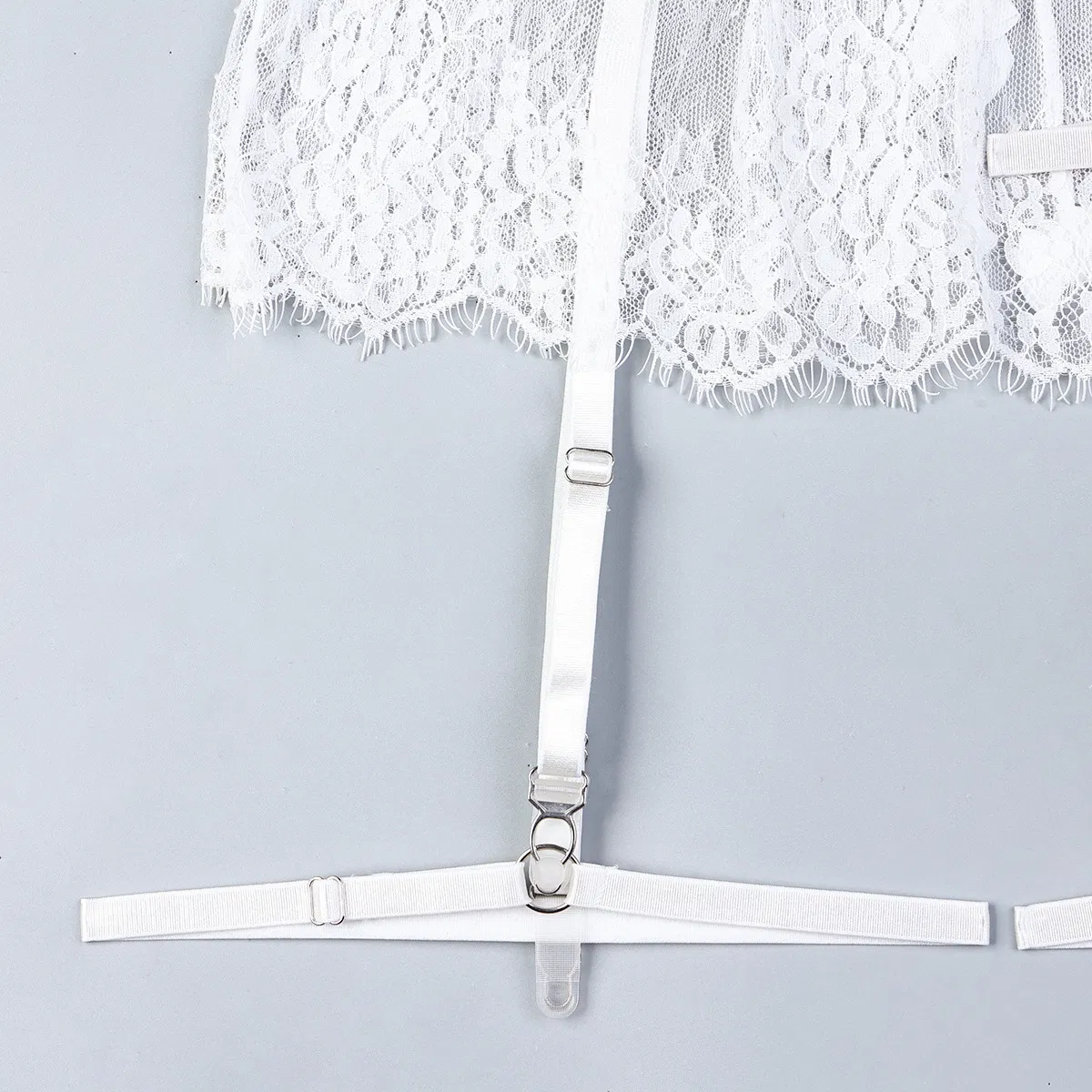 New Design Embroidery Lace Bra Set Sexy Perspective Pearl Skirt Woman Lingerie