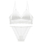 Wholesale Underwear French U-Shaped Triangular Cup Lace Ultra-Thin Romantic for Women Soft Sexy Bra Set Lingerie