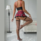 Wholesale Uniform Bow Woman Bra Set with Stocking Sexy Red Miniskirt Lingerie