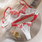 Wholesale Transparent Mesh Bow Underwear Set Sexy Floral Embroidery Woman Lingerie