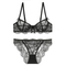 Sexy Ultra-Thin Temptation Underwear Bra Set Lingerie for Women French Lace Lingerie