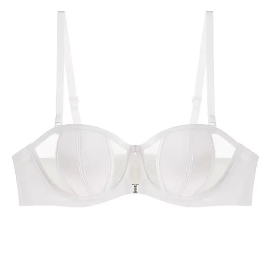 French Breathable Ultra-Thin Strapless Smooth and Seamless Women Soft Sexy Bra Set Underwear Lingerie