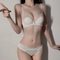 New Style Wholesale French Breathable Deep V Mesh Spliced Ultra-Thin Luxury for Women Soft Sexy Underwear Bra Set Lingerie