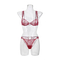 Ultra-Thin French Embroidery Lace Romantic for Women Soft Sexy Bra Set Underwear Lingerie
