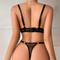 Wholesale Hollow out Underwear Set for Woman Sexy Perspective Mesh Two-Piece Lingerie