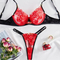 Wholesale Rose Embroidery Women Bra Panty Sets Sexy See-Through Mesh Lingerie