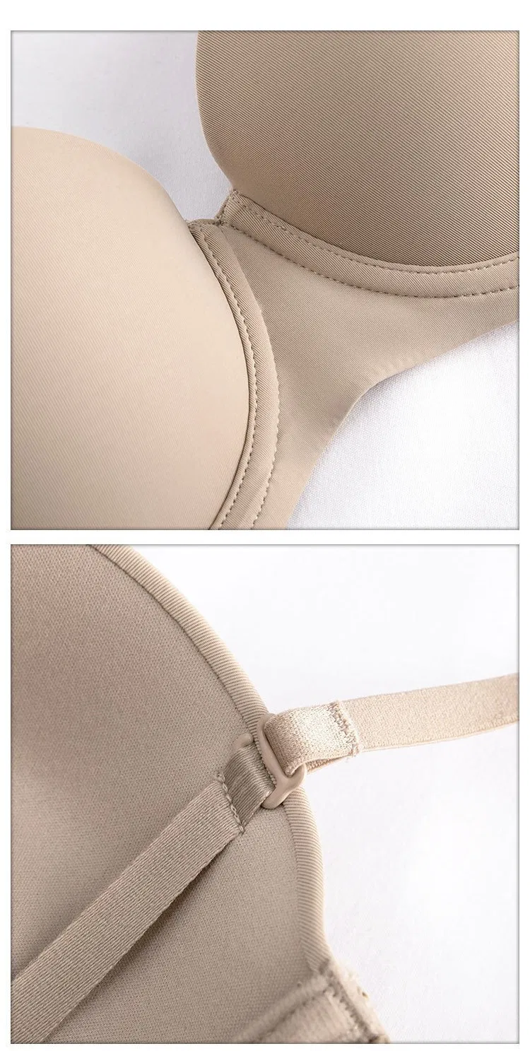 Wholesale Smooth Strapless Seamless Gathering Breathable for Women Soft Bra Breathable Ultra-Thin Set Sexy Underwear Lingerie