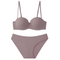 Wholesale Smooth Strapless Seamless Gathering Breathable for Women Soft Bra Breathable Ultra-Thin Set Sexy Underwear Lingerie