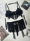 Sexy Transparent Long Tassel Underwear Set for Woman Wholesale Hollow out Lingerie