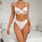 Sexy Ultra-Thin Transparent Mesh 2 PCS Bra and Panty Set New Style Wholesale Woman's Lingerie