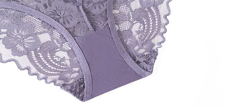 Wholesale Sexy Ultra-Thin Transparent Bra Lingerie Erotic Flowers Lace Women Underwear Set