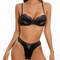 Wholesale High Quality Women Underwear Set Sexy Lace Sheer Transparent Lingerie