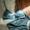 Ladies Summer Sexy Satin Leopard Bra Set Seamless Simple Beautiful Back Underwear