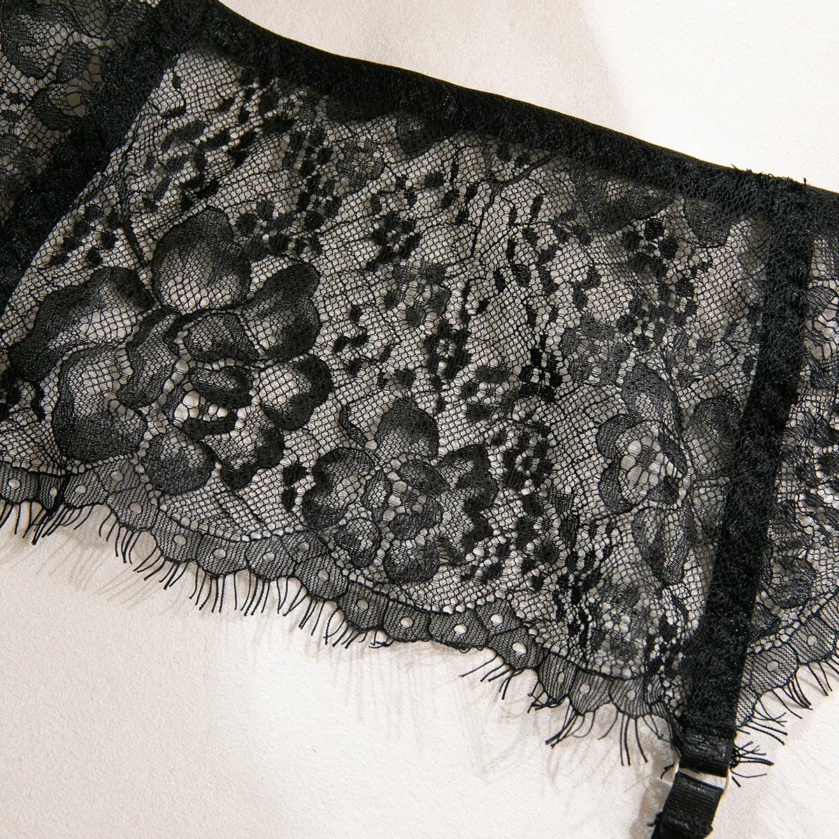 Sexy Eyelash Lace Solid Color Underwear Set Wholesale Flower Embroidery Lingerie